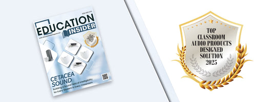 Cetacea Sound Awarded “Top Classroom Audio Products – Designed Solution 2025”